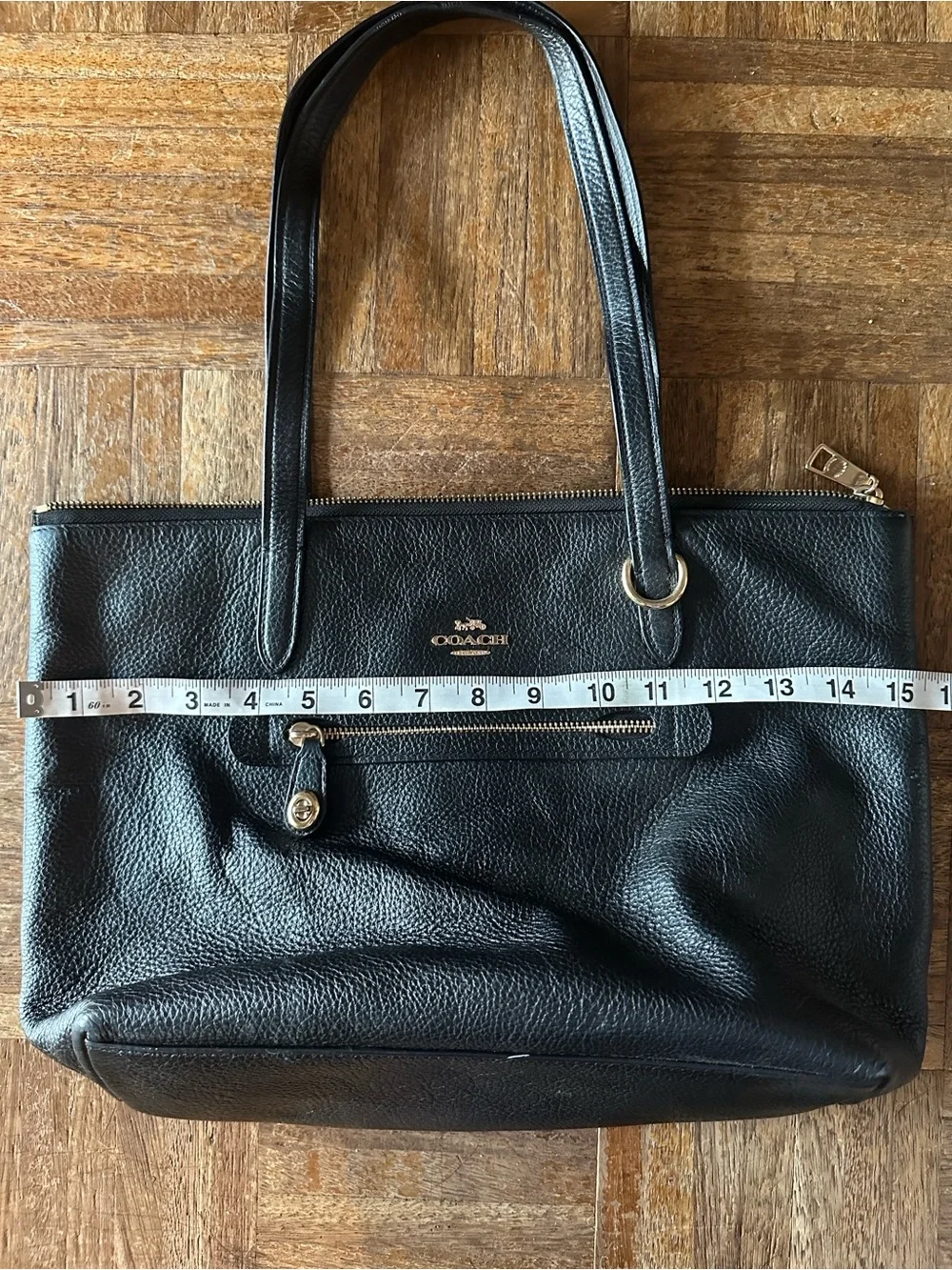 Coach Taylor Women's Pebbled Leather Tote Bag